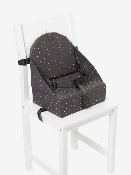 Sitzerhöhung für Kleinkinder GRAU+graublau+hellbraun 