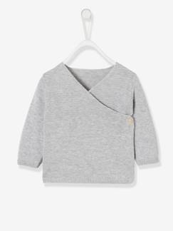 Strickjacke-Baby-Pullover, Strickjacke, Sweatshirt-Pullover-Bio-Kollektion: Strickjacke für Neugeborene
