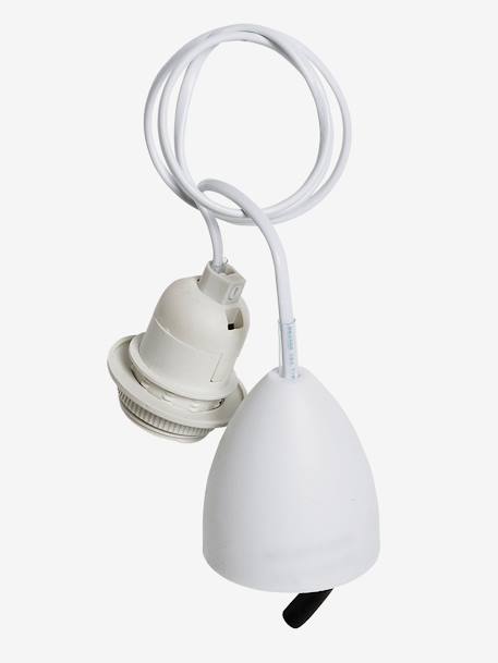 Câble et douille électrique pour luminaires - blanc, Linge de