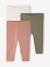3er-Pack einfarbige Baby Leggings Basics Oeko-Tex altrosa+graublau 