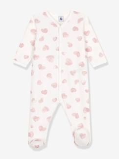 Bébé-Pyjama bébé en molleton imprimé coeurs