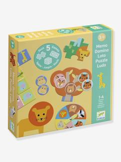 Jouet-Jeux de société-Animaux sauvages - 5 jeux