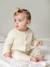 Baby Strickjacke aus Baumwolle BASIC beige meliert+marine+wollweiß 