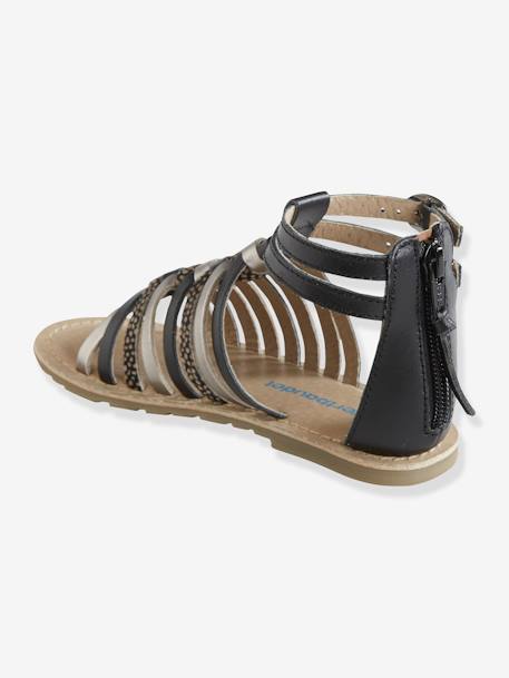 Römer-Sandalen für Mädchen, Leder MEHRFARBIG+schwarz 