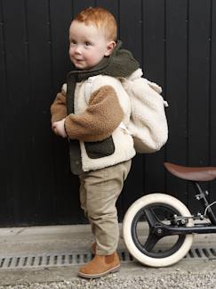 Manteau bébé en sherpa à capuche Bébé-Manteau bébé en sherpa à capuche