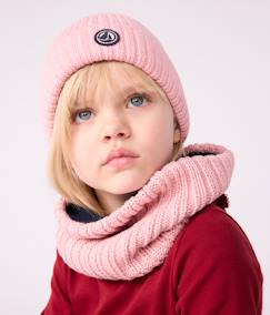 Fille-Bonnet enfant en tricot doublé polaire