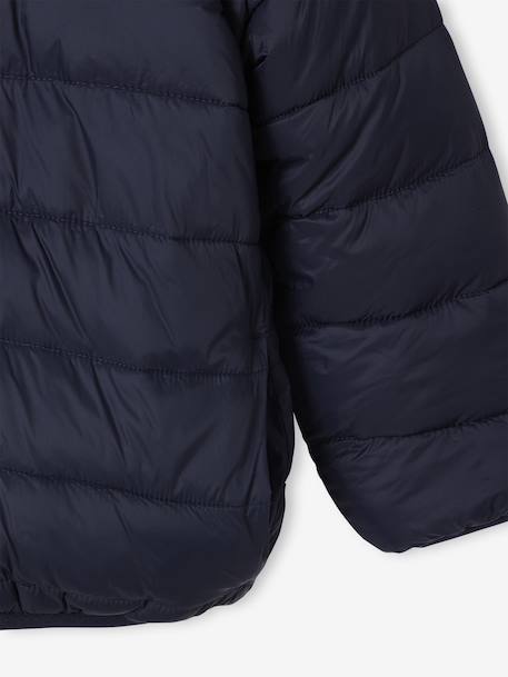 Jungen Wende-Steppjacke marine+mokka+tannengrün 