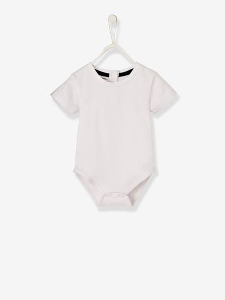 Babyset aus Sonnenhut, Body und Latzhose DUNKELBLAU/WEISS 