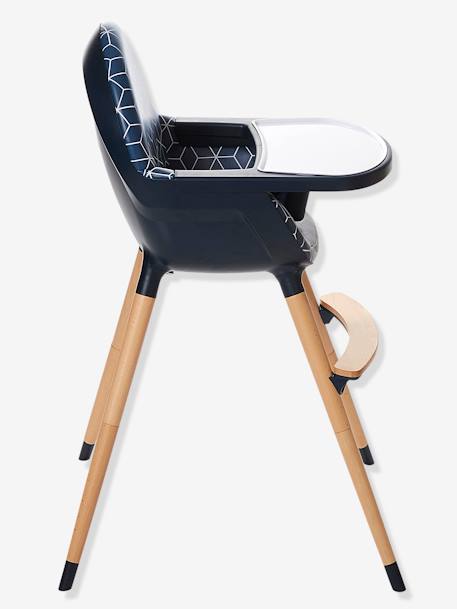 Mitwachsender Kinder Hochstuhl ,,TopSeat' BLAU BEDRUCKT 