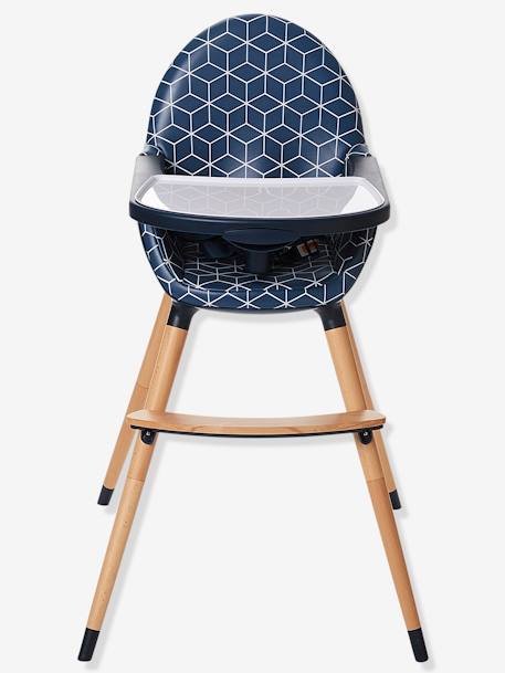 Mitwachsender Kinder Hochstuhl ,,TopSeat' BLAU BEDRUCKT 