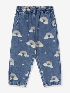 Mädchen-Bedruckte Denim-Hose Magot für Kinder Konges Sløjd, Bio-Baumwolle