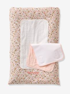 Babyartikel-Wickelunterlage, Wickelzubehör-Wickelunterlage, Bezug-Baby Wickelauflage-Set FLORA mit 2 Wickelunterlagen, personalisierbar