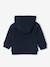 Cardigan zippé bébé en molleton entièrement doublé à capuche marine 
