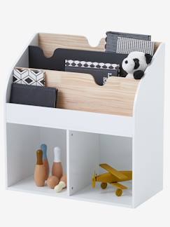 Déco Happy Color-Chambre et rangement-Rangement-Meuble à cases, accessoires-Meuble de rangement 2 cases + étagère-bibliothèque LIGNE SCHOOL
