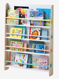 Wohlfühl-Ecken für die 3 bis 6-jährigen-Zimmer und Aufbewahrung-Aufbewahrung-Bibliothek, Regal-Bücherregal ,,Books" für Kinder