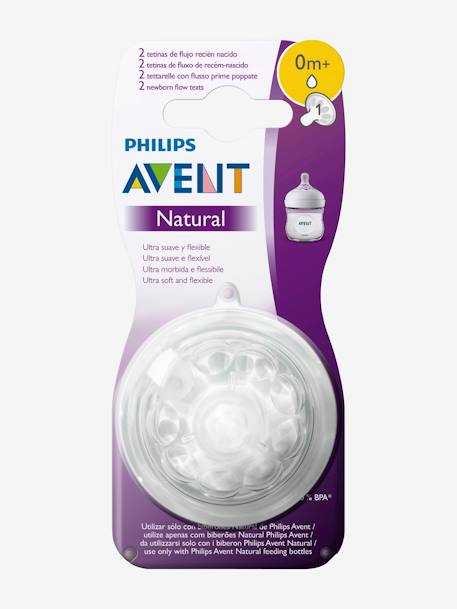 Sauger für Natural und Natural-Glas-Fläschchen Philips AVENT TRANSPARENT 