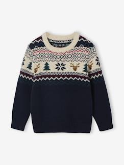 Garçon-Pull, gilet, sweat-Pull-Pull jacquard garçon