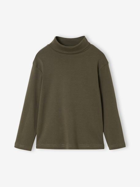 3er-Pack Jungen Rollkragenshirts BASIC blau mehrfarbig+khaki+pack hellgrau meliert 