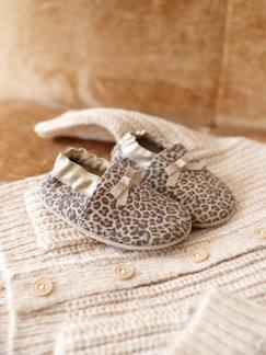 Schuhe-Babyschuhe 17-26-Hausschuhe, Krabbelschuhe-Baby Leder-Krabbelschuhe / Hausschuhe mit Schleife, Geschenkbox
