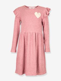 Fille-Robe tricotée Happy Girls fille avec cœur pailleté