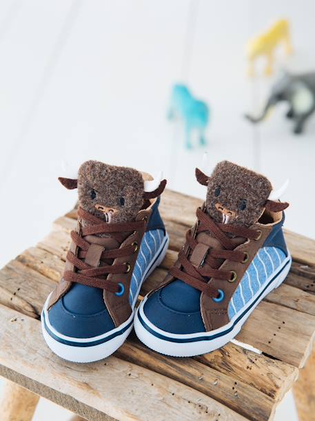 Mid High Sneakers für Baby Jungen blau 