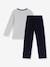 Schlafanzug aus Samt Jungen PETIT BATEAU grau 