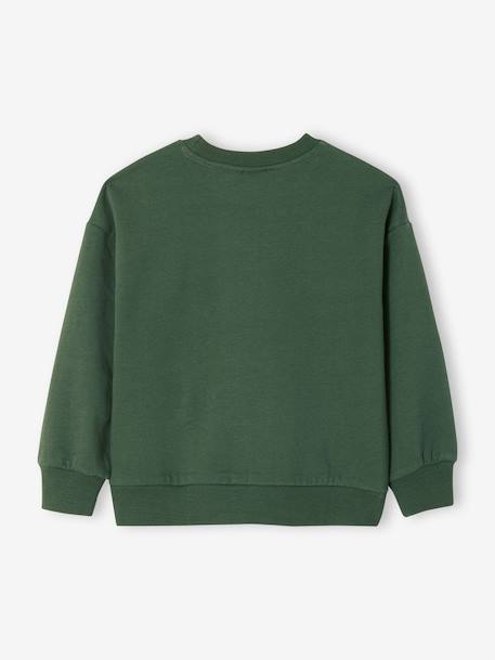 Sweat Pokémon garçon coton vert sapin 