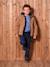 Jungen Wende-Steppjacke marine+mokka+tannengrün 