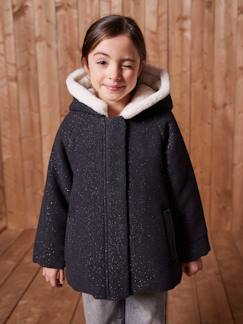 Mädchen-Mantel, Jacke-Mädchen Wintermantel, Woll-Mix