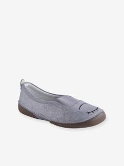 Pantoffeln Kollektion-Schuhe-Hausschuhe mit Gummizug für Mädchen, Leder
