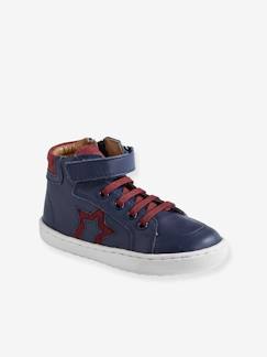 High Sneakers aus Leder, Baby Jungen