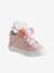Mädchen High Sneakers für Babys, 3 Pompons WOLLWEISS/PFIRSICH 
