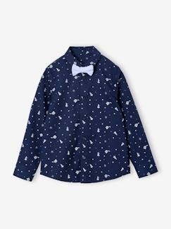 Garçon-Chemise-Coffret cadeau chemise et nœud papillon garçon