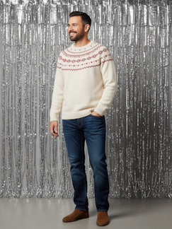 Umstandsmode-Herren Pullover aus Jacquardstrick, Capsule ENVIE DE FRAISE